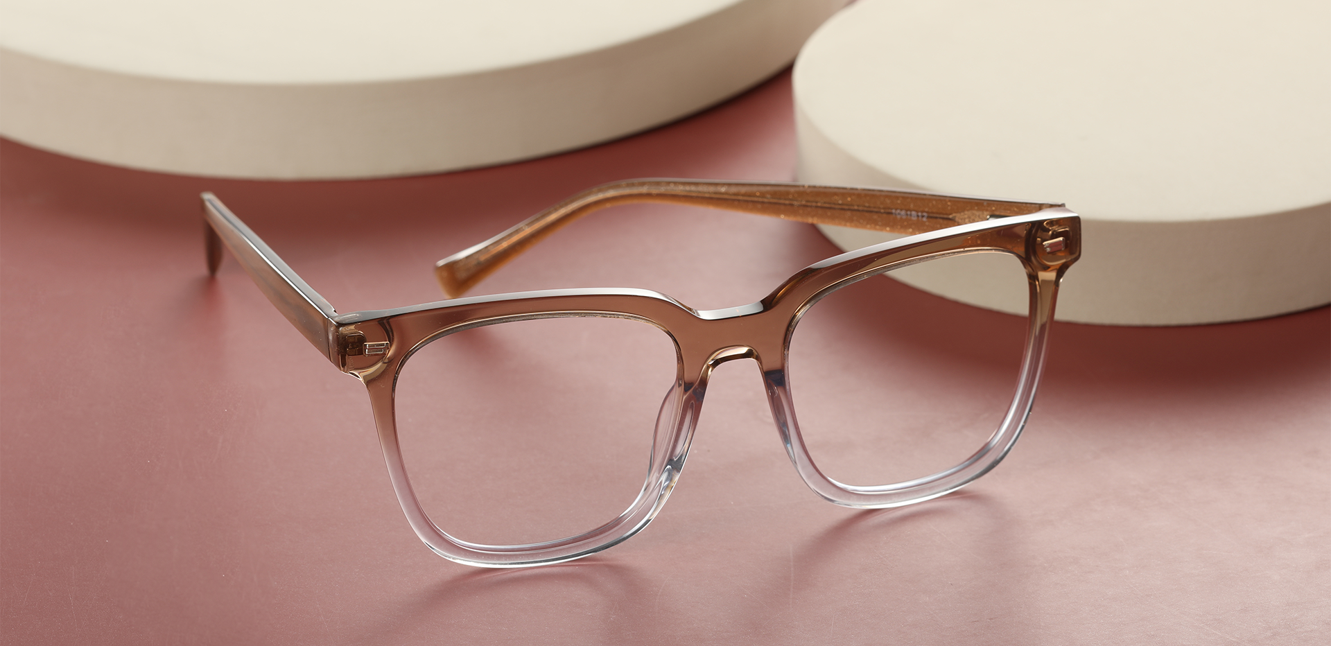 Horton Oversized Square Prescription Glasses - Brown