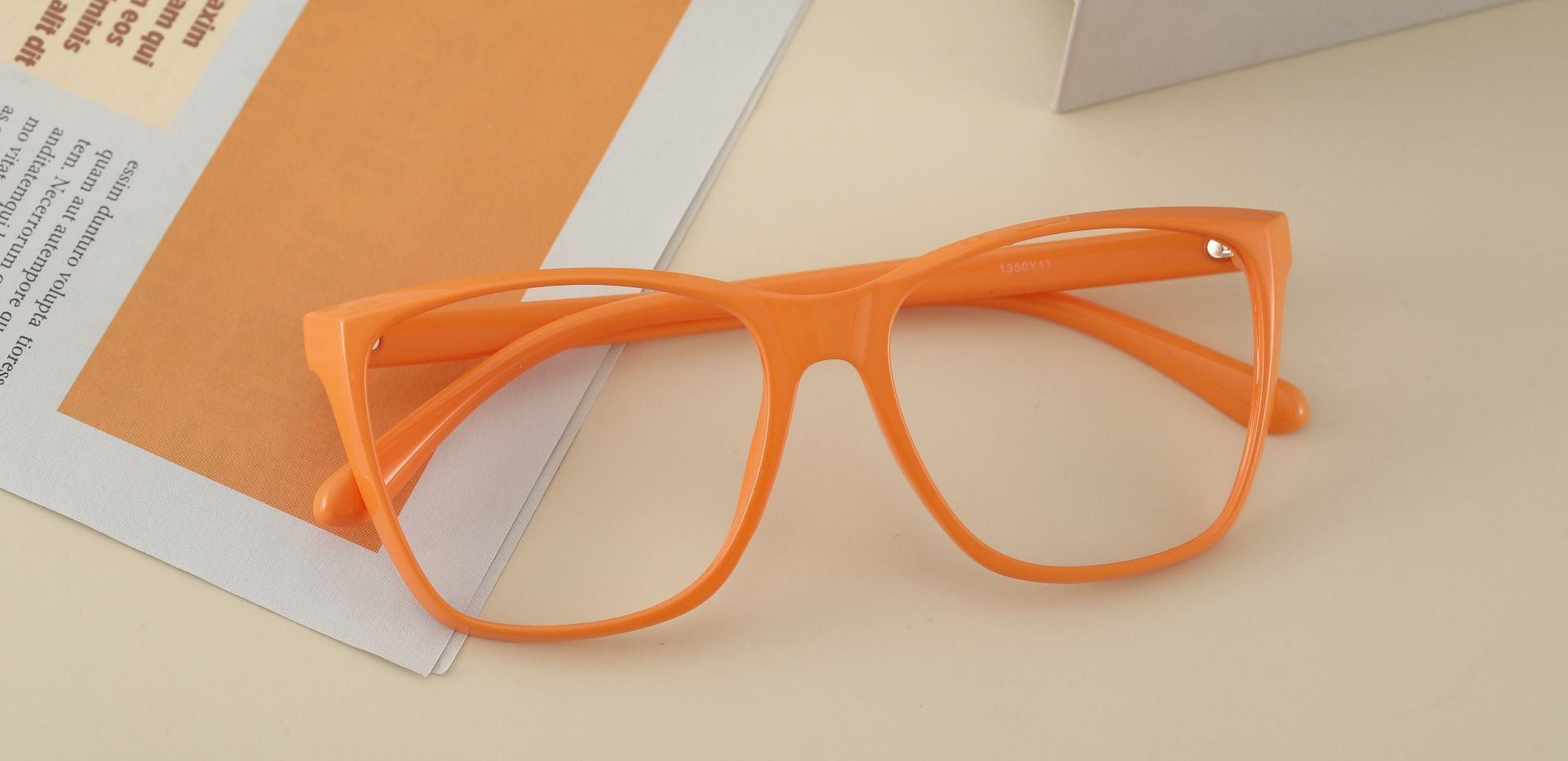 Hickory Square Prescription Glasses - Orange