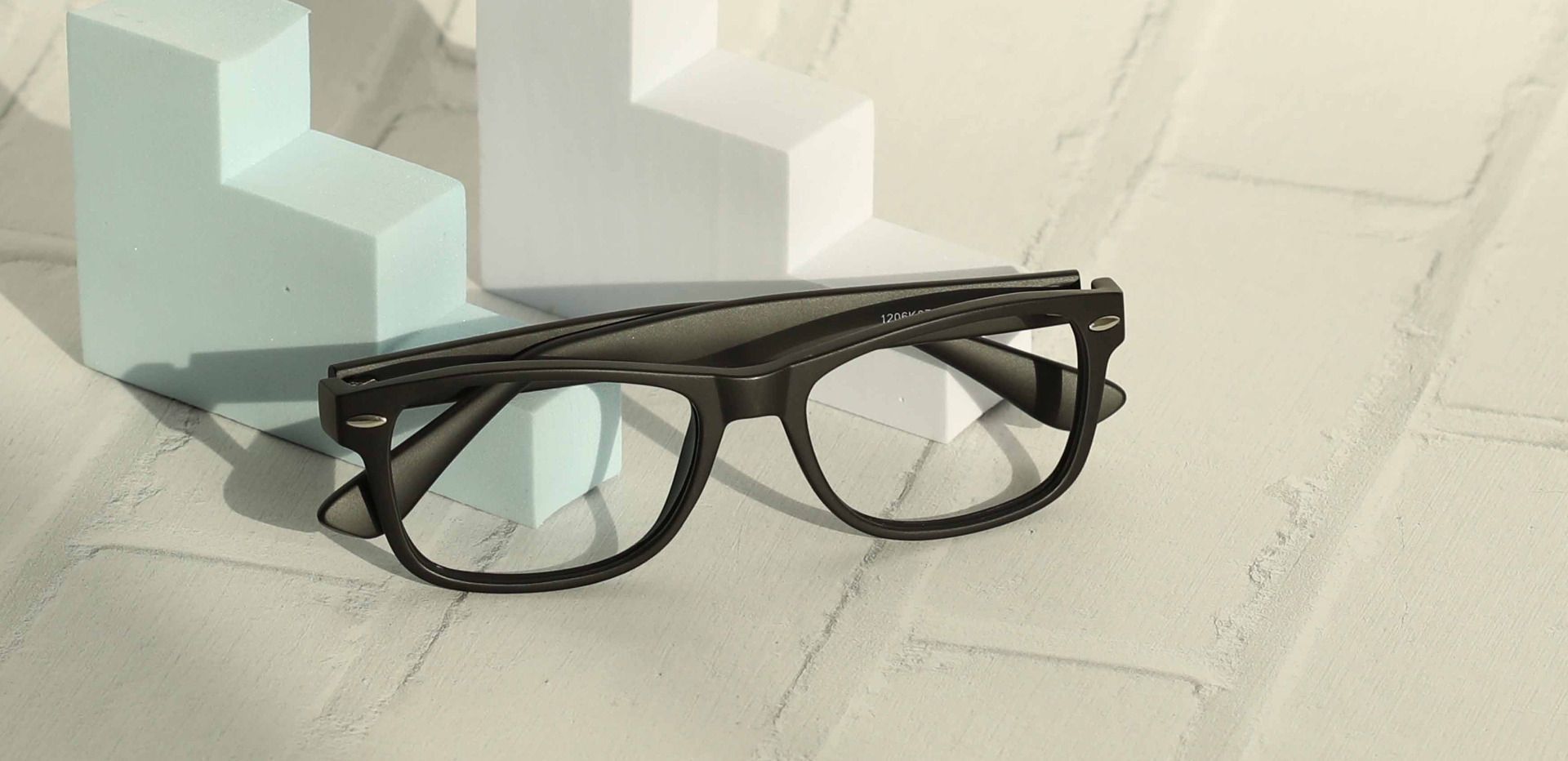 Kent Rectangle Eyeglasses Frame - Black