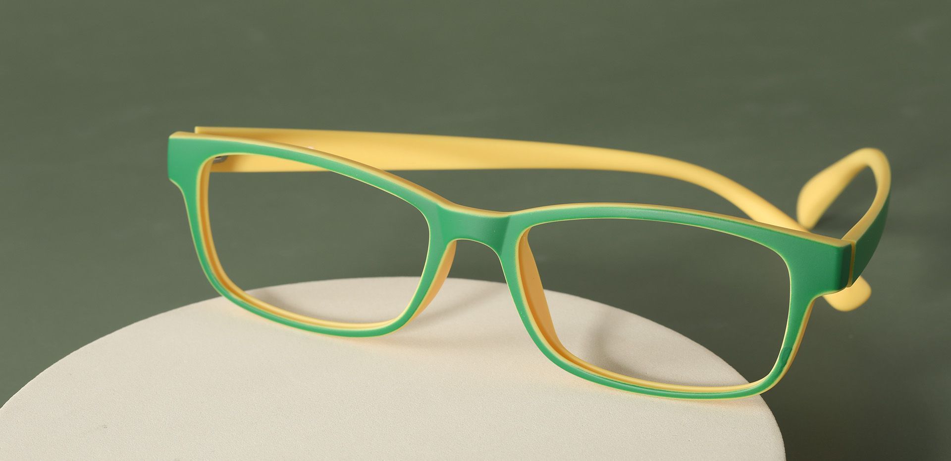 Cottage Rectangle Non-Rx Glasses - Green