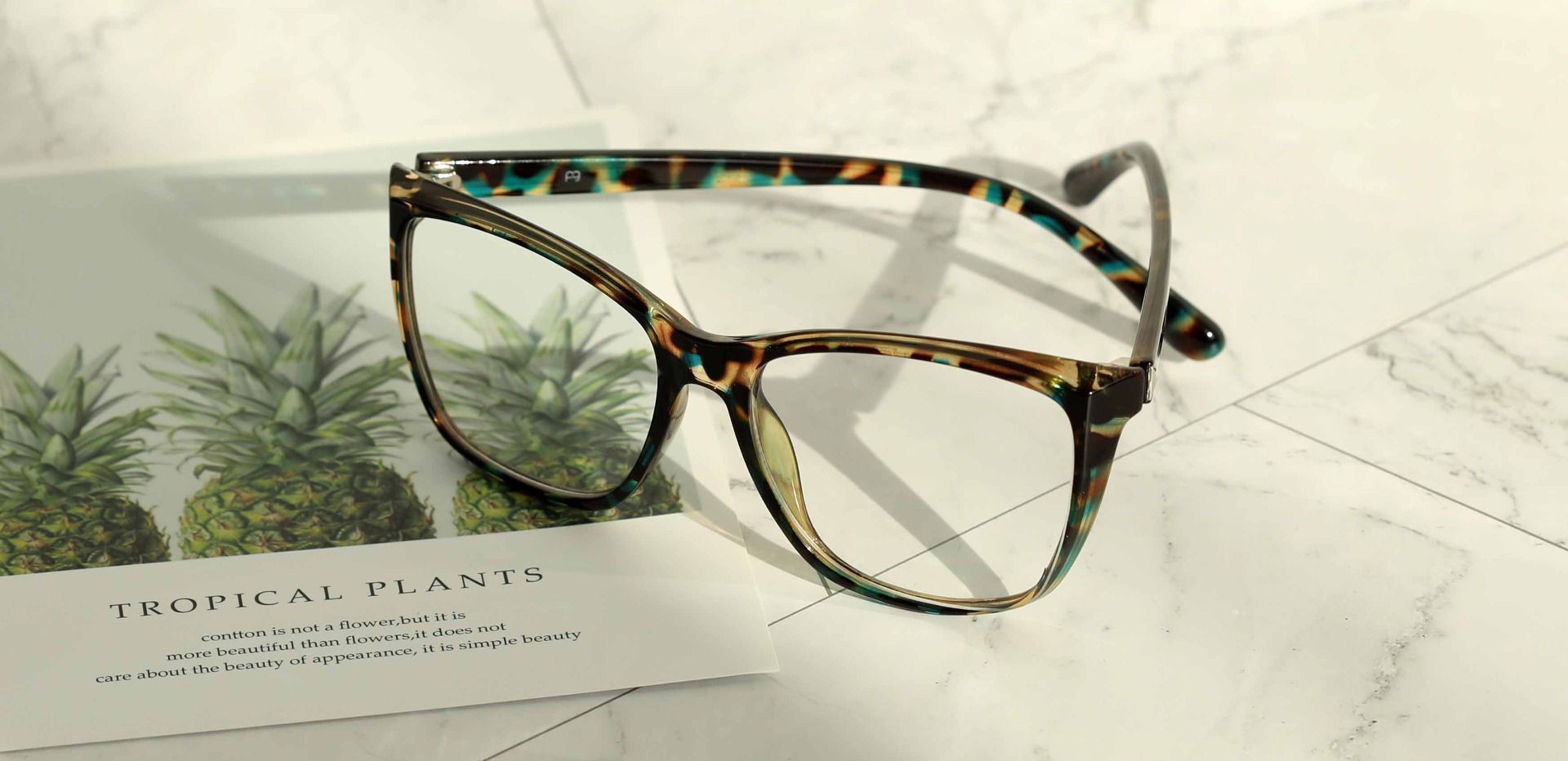 Taryn Square Prescription Glasses - Floral