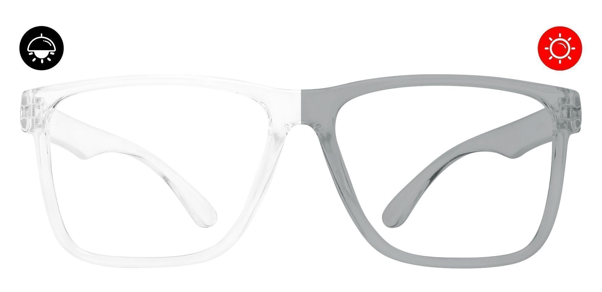 Cranston Square Prescription Glasses - Gray