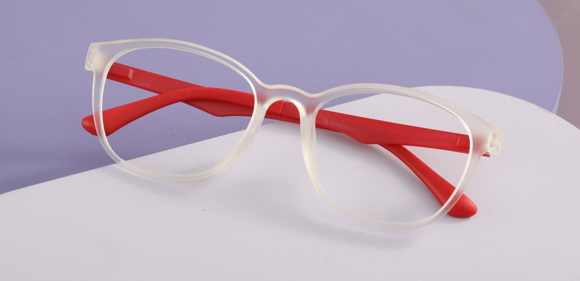 Ursula Oval Prescription Glasses - Matte Clear