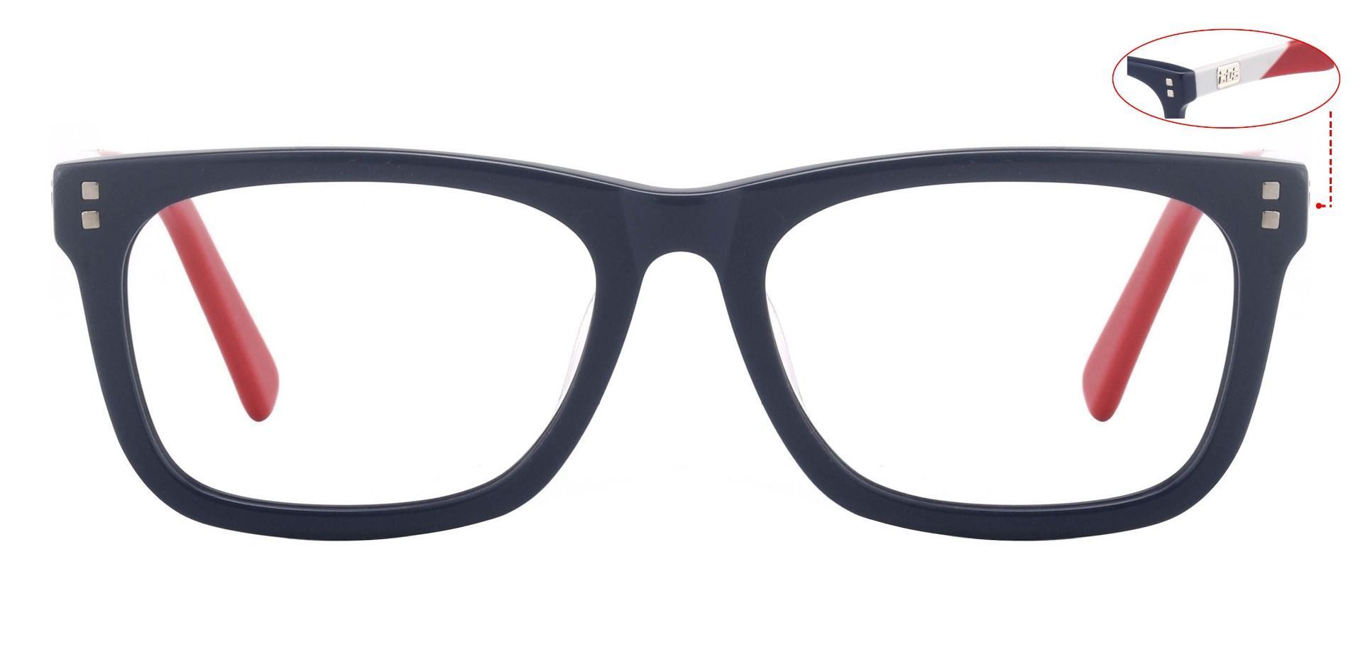 Quincy Rectangle Reading Glasses - Blue