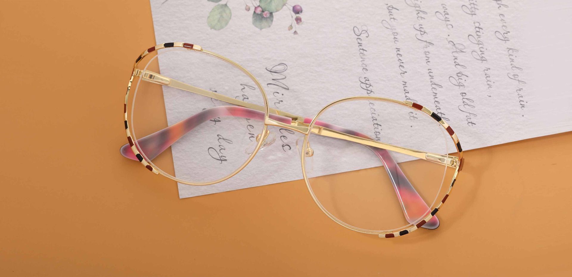 Dorothy Oval Prescription Glasses - Pink
