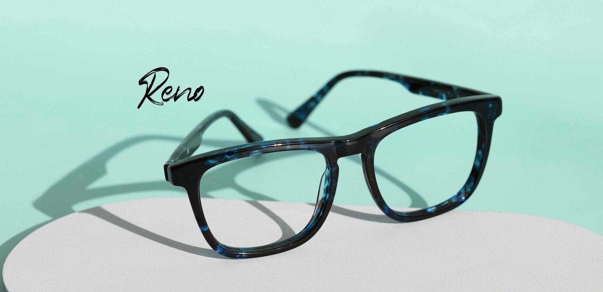 Reno Square Prescription Glasses - Blue