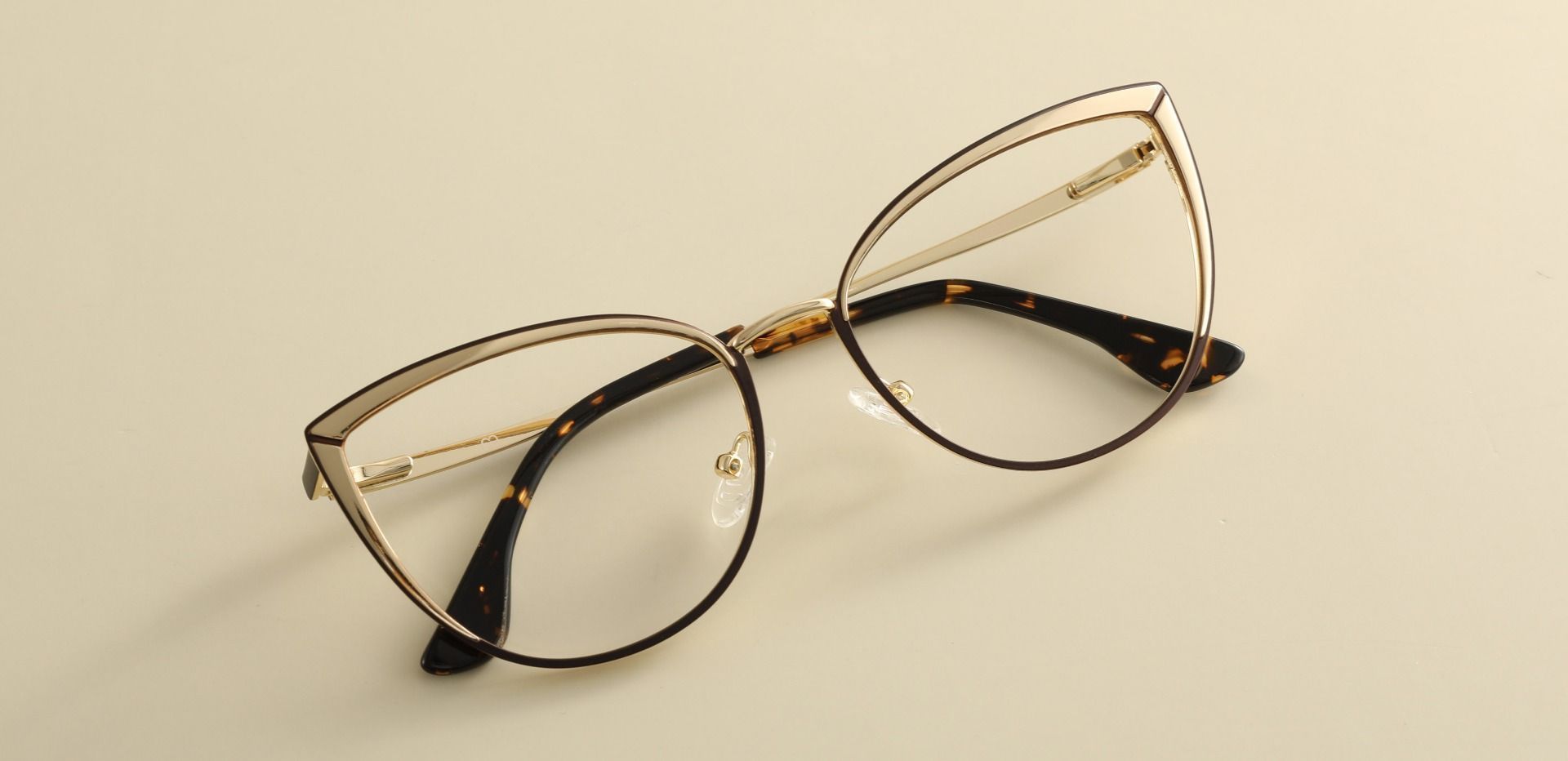 Alyssa Cat Eye Lined Bifocal Glasses - Brown
