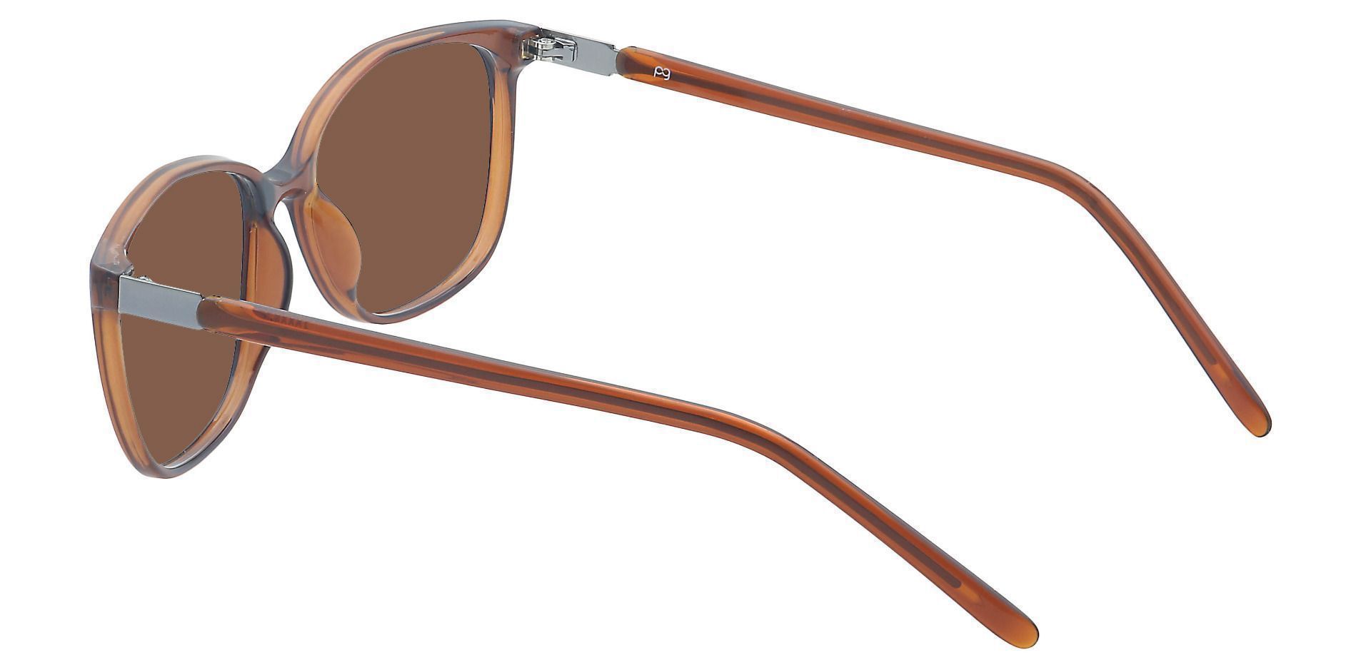 Archie Square Non-Rx Sunglasses - Brown Frame With Brown Lenses