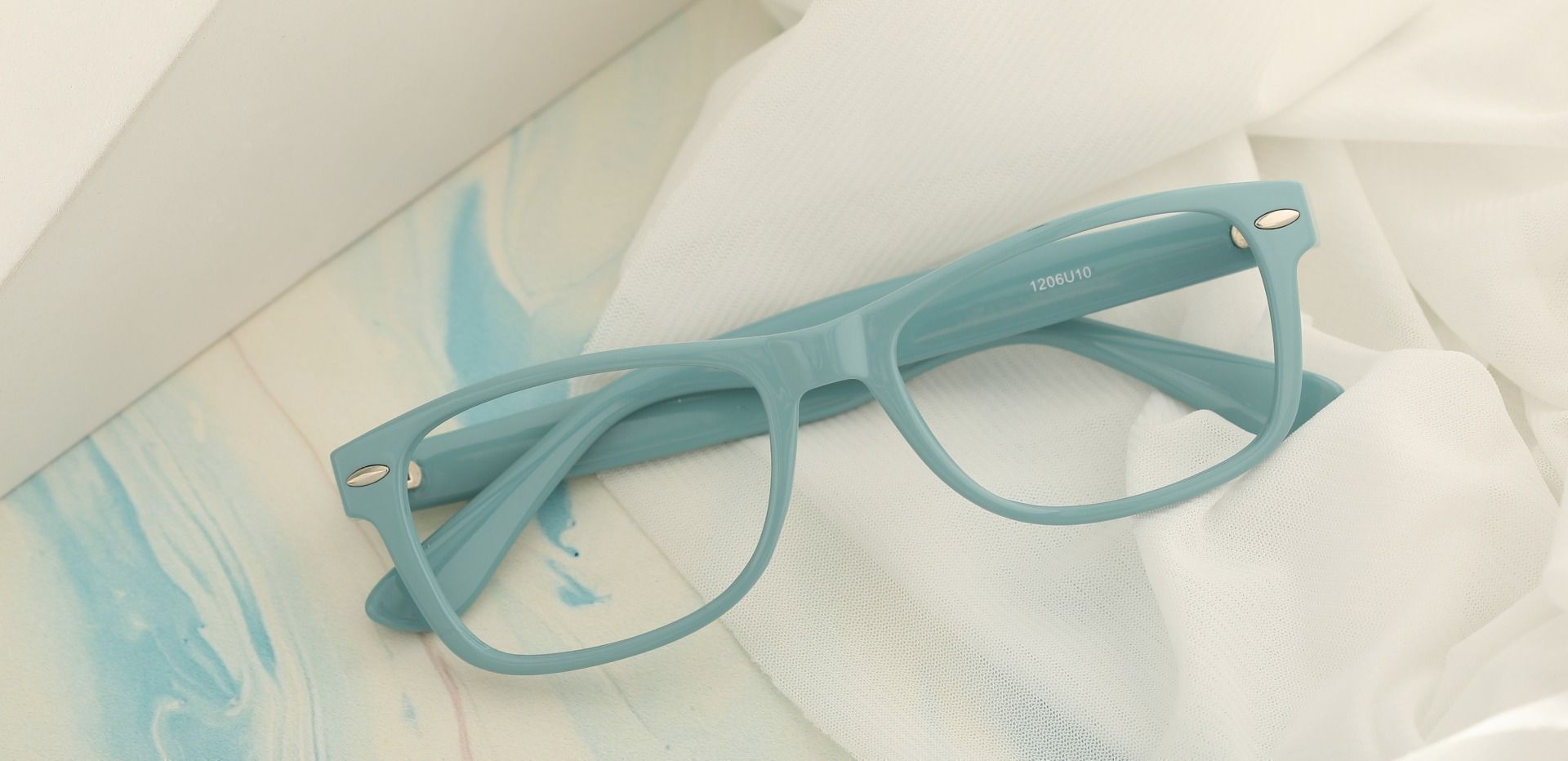 Kent Rectangle Prescription Glasses - Blue