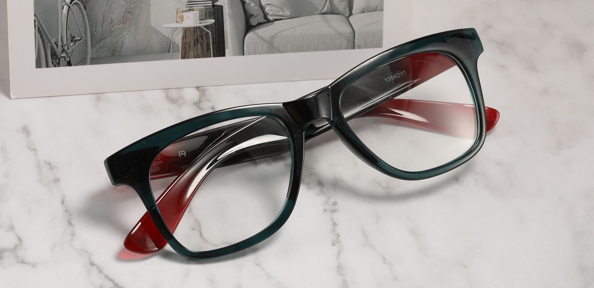 Hurley Square Eyeglasses Frame - Green, Men's Eyeglasses