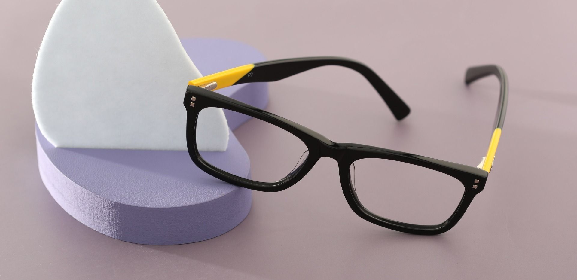 Liberty Rectangle Eyeglasses Frame - The Frame Is Black And Gold
