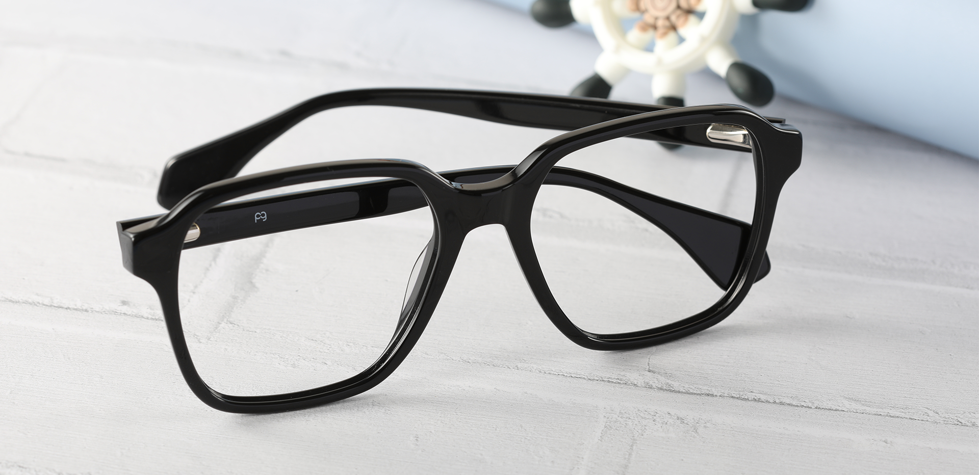 Renovo Square Lined Bifocal Glasses - Black