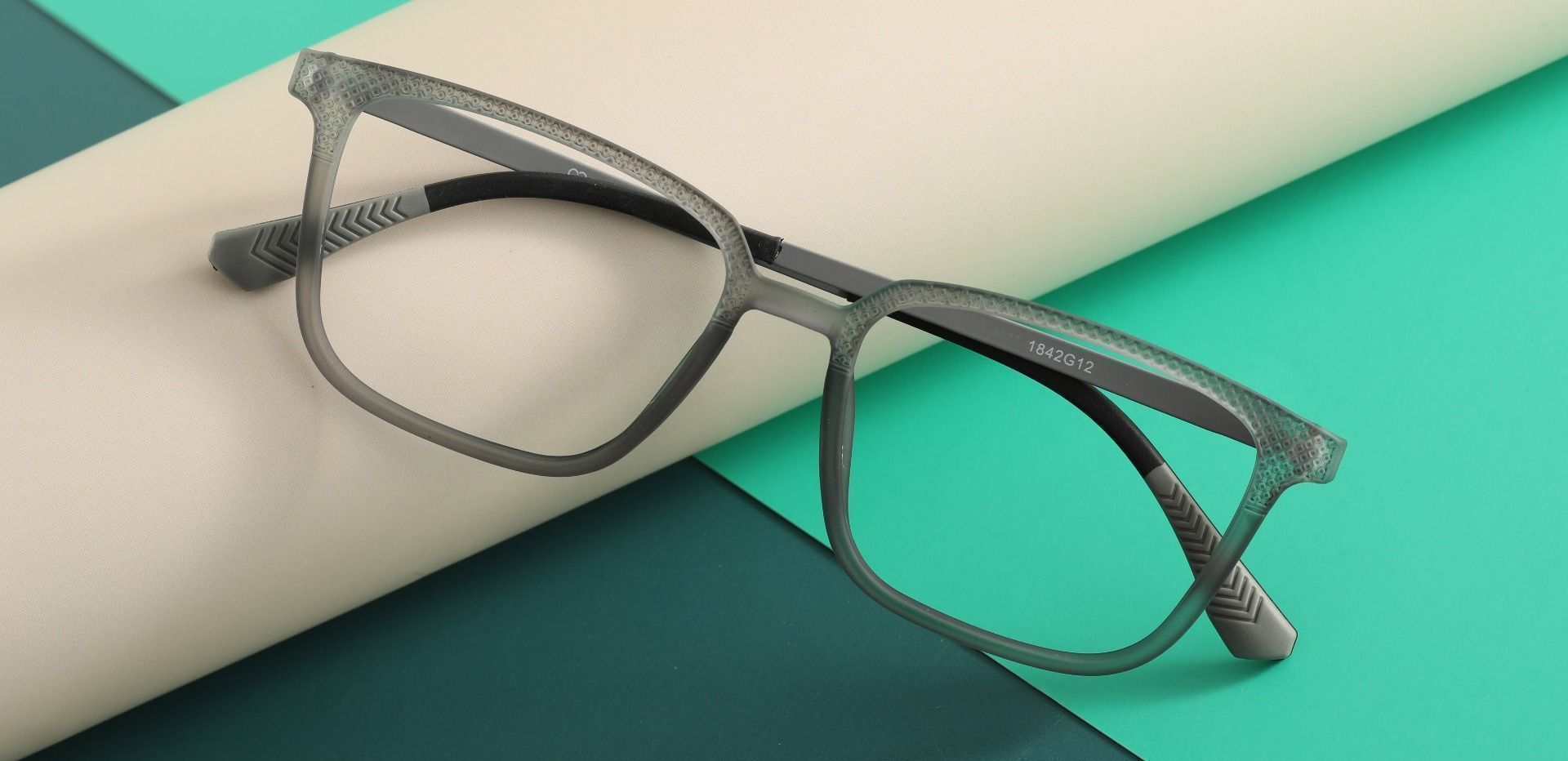 Mathis Square Prescription Glasses - Gray