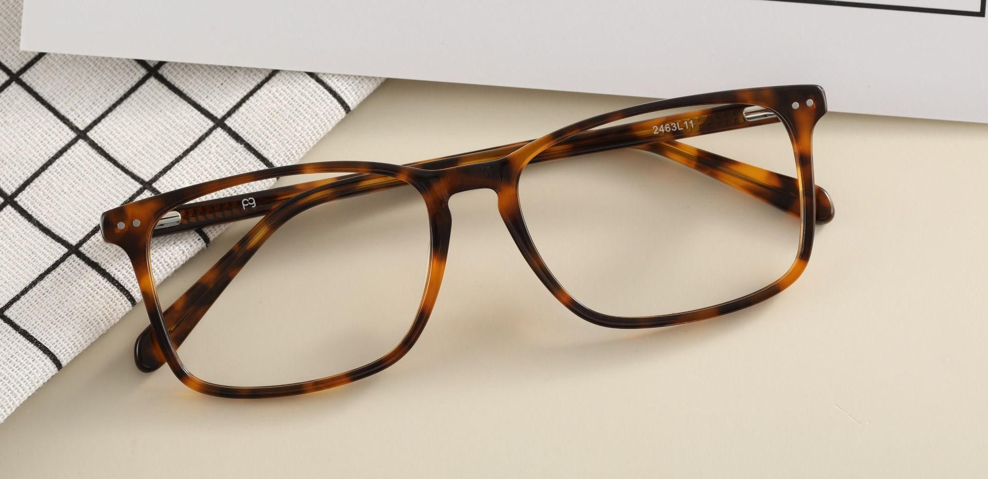Finney Rectangle Progressive Glasses - Tortoise