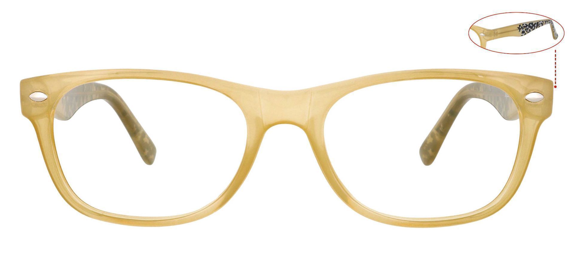 Hyde Rectangle Prescription Glasses - Brown