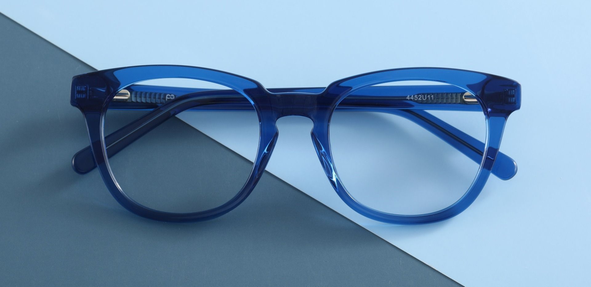 Portage Oval Prescription Glasses - Blue