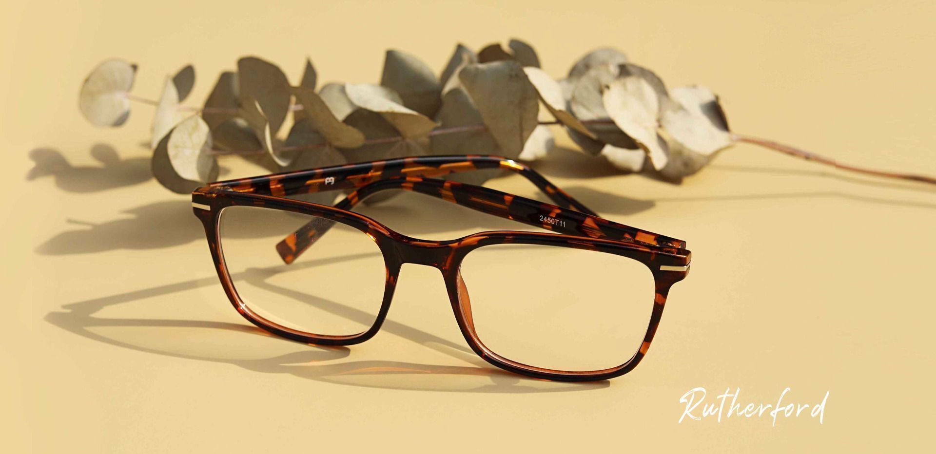 Rutherford Rectangle Prescription Glasses - Tortoise