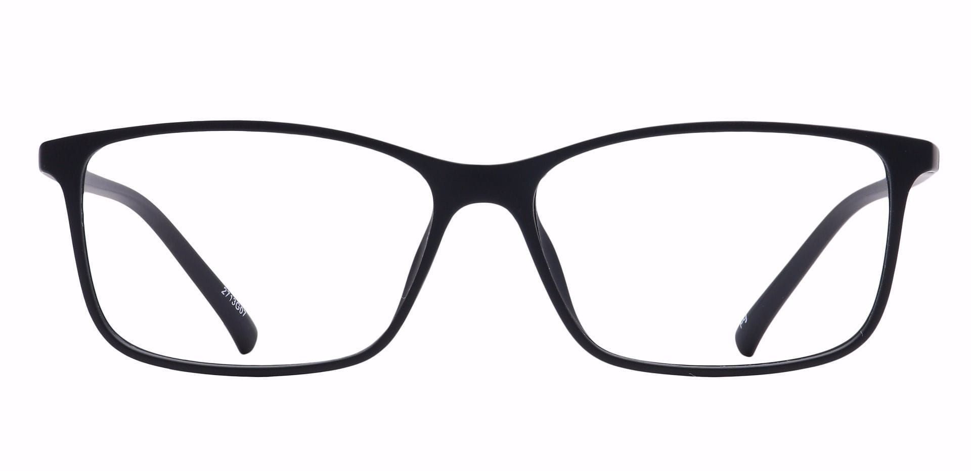 Pure Rectangle Eyeglasses Frame - Black