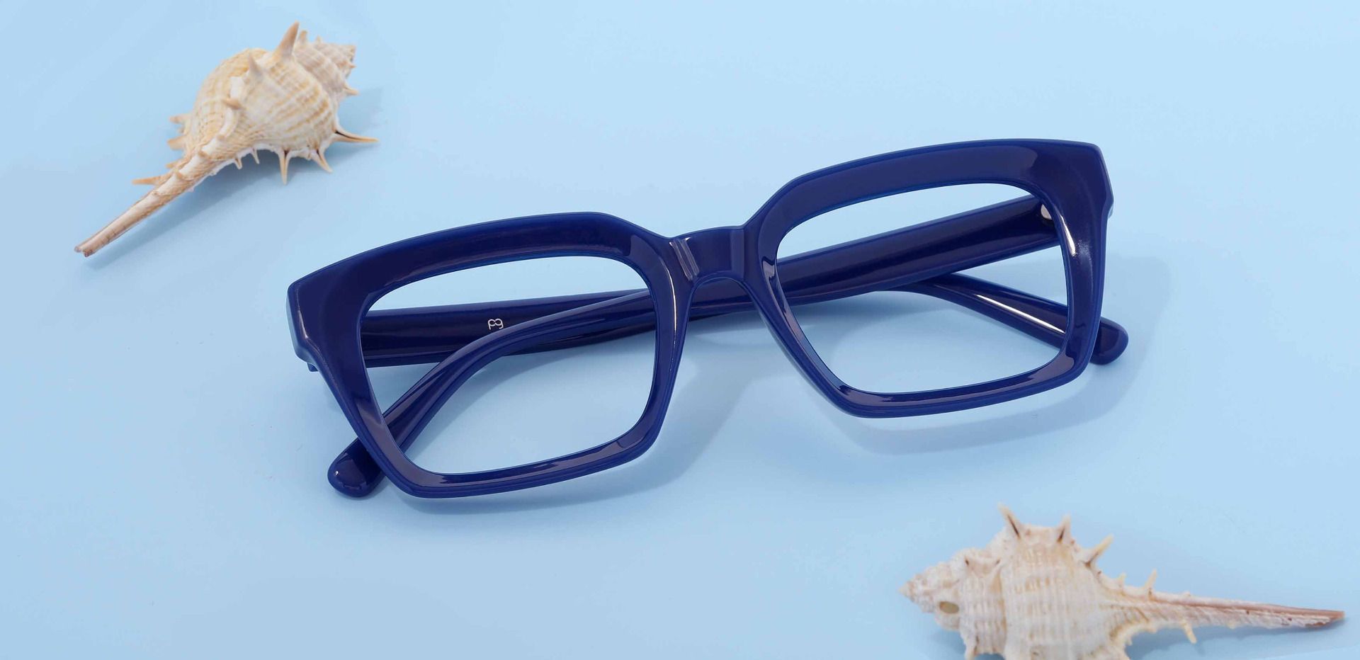 Unity Rectangle Prescription Glasses - Blue