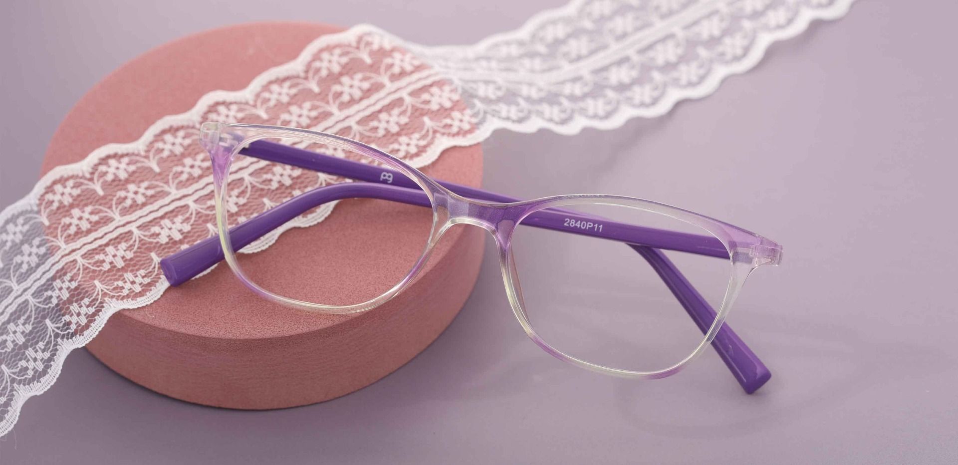 Bravo Rectangle Lined Bifocal Glasses - Purple