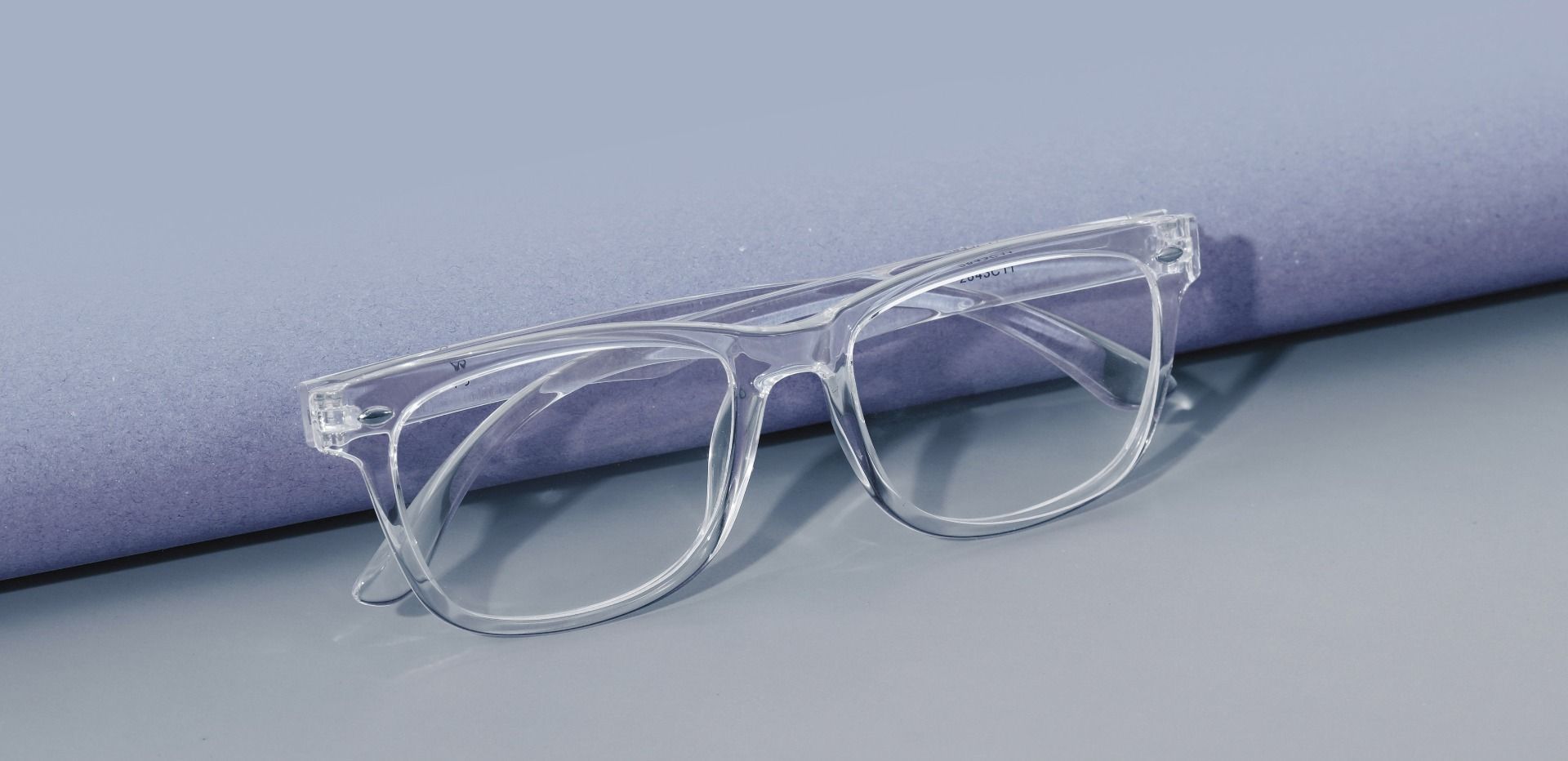 Oscar Rectangle Lined Bifocal Glasses - Clear