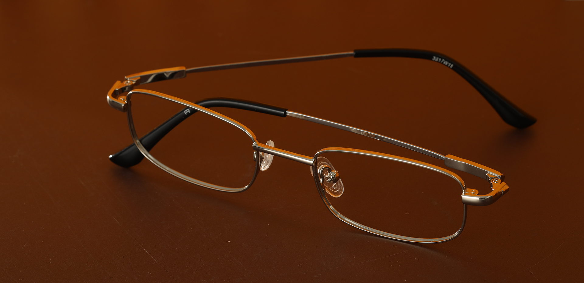 Verden Rectangle Single Vision Glasses - Silver