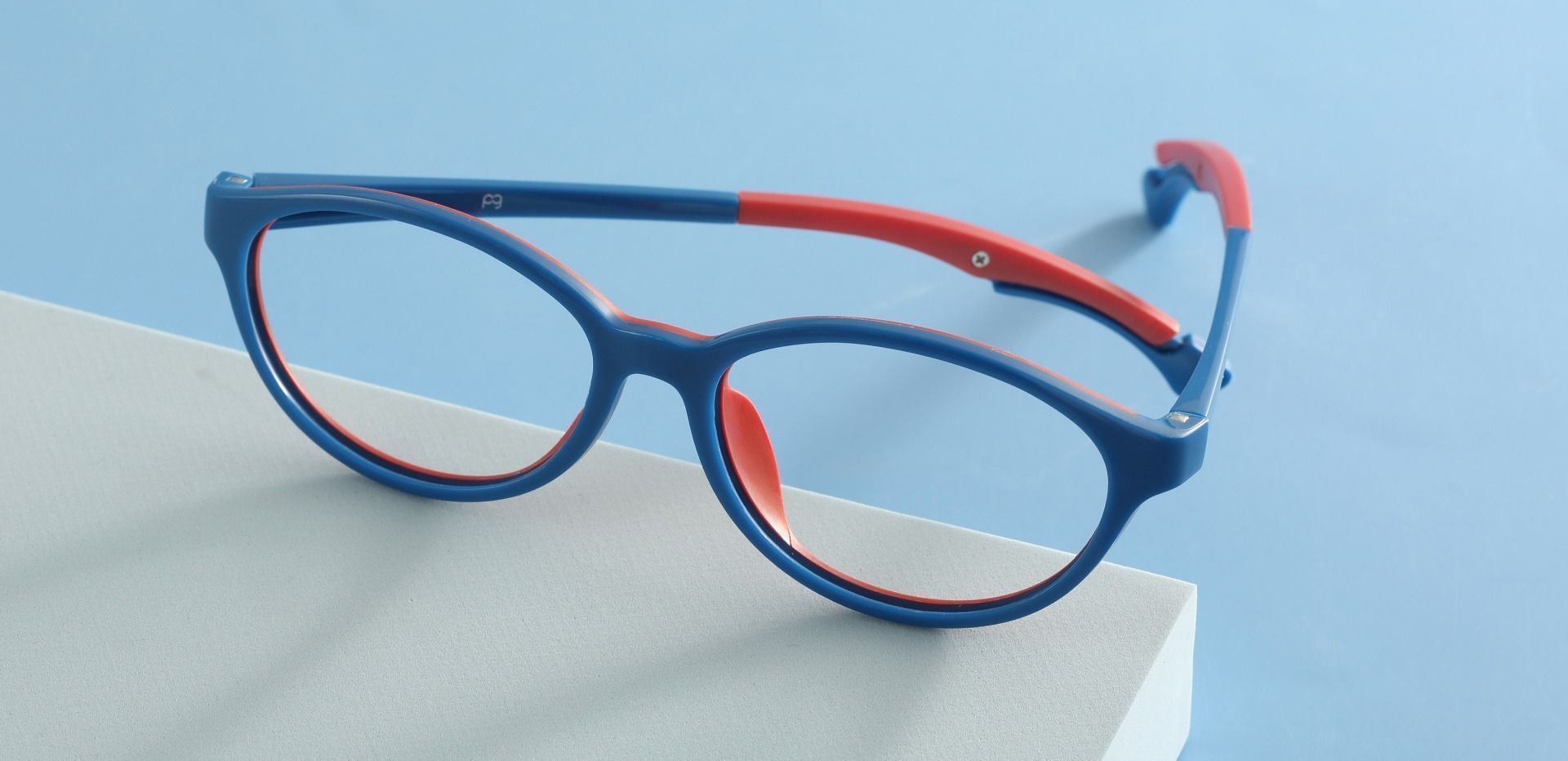 Desert Oval Prescription Glasses - Blue