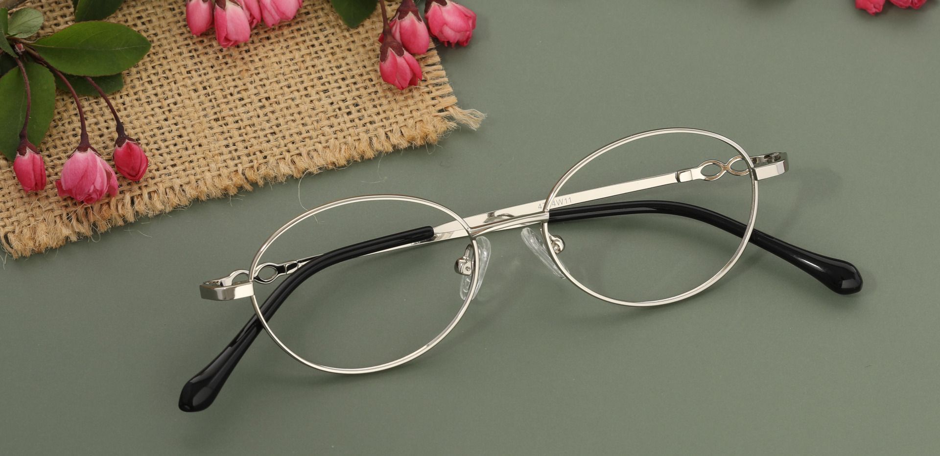 Odyssey Oval Prescription Glasses - Silver