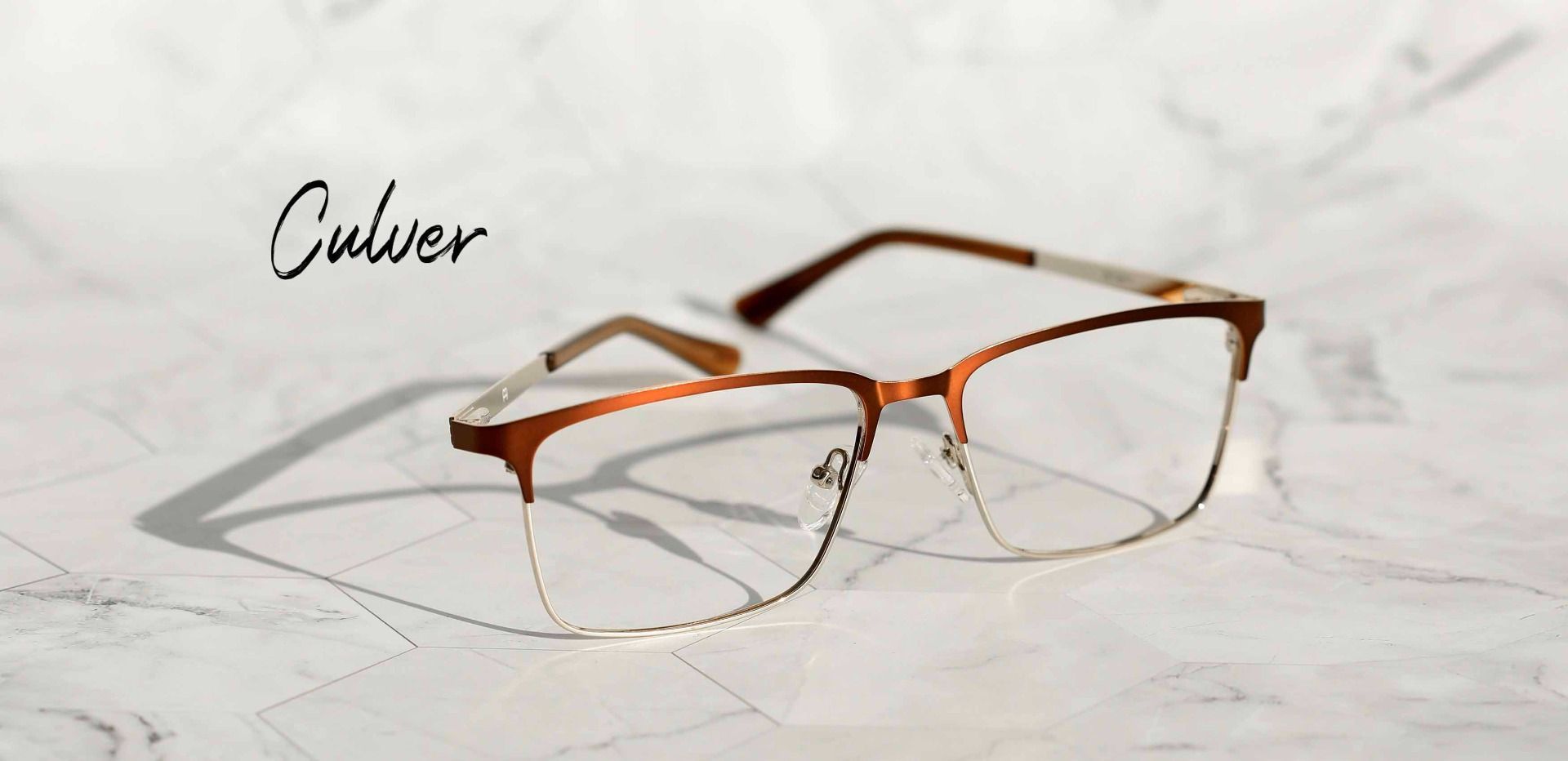 Culver Rectangle Non-Rx Glasses - Brown