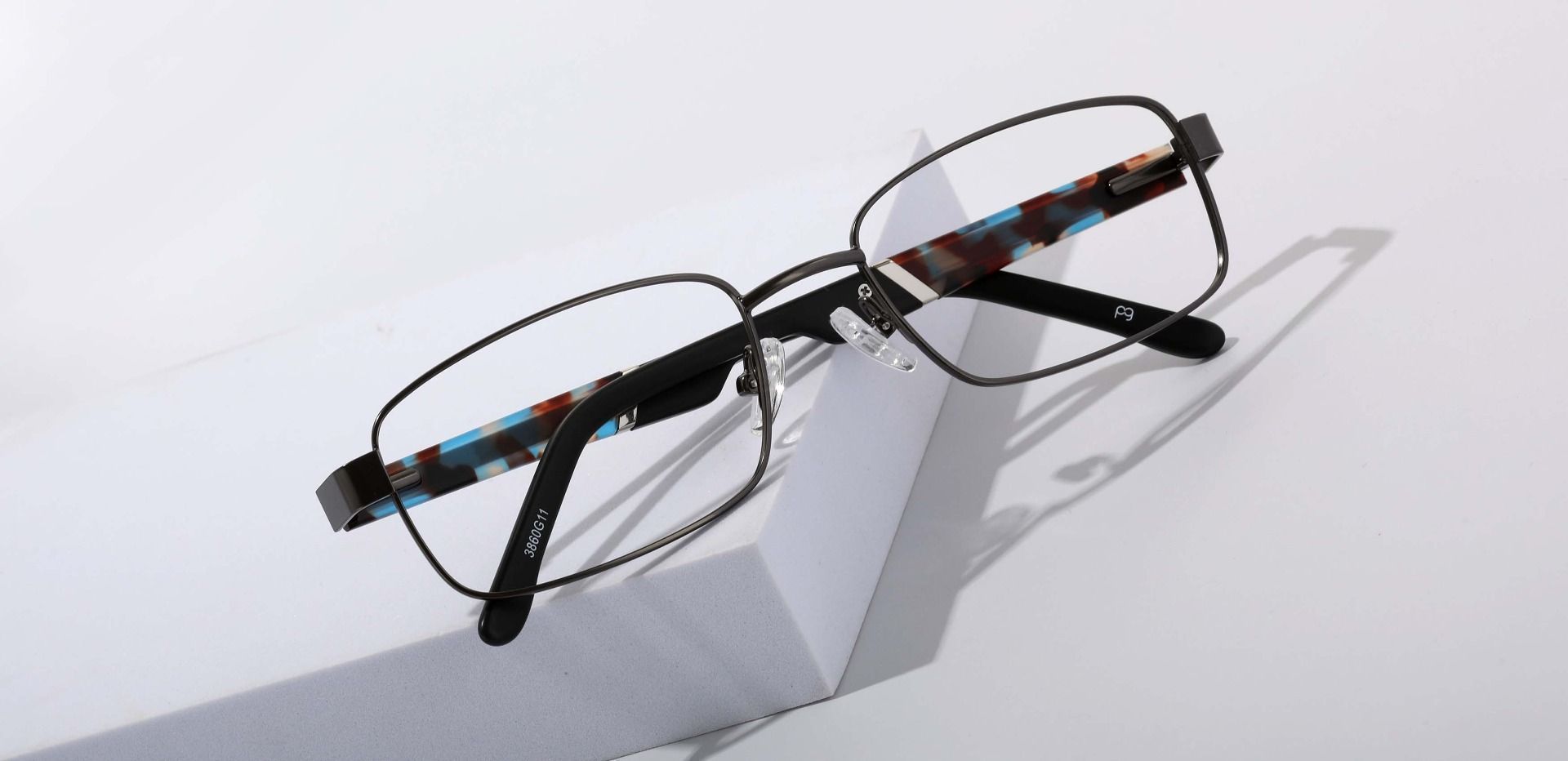 Everett Rectangle Prescription Glasses - Gray | Men's Eyeglasses ...