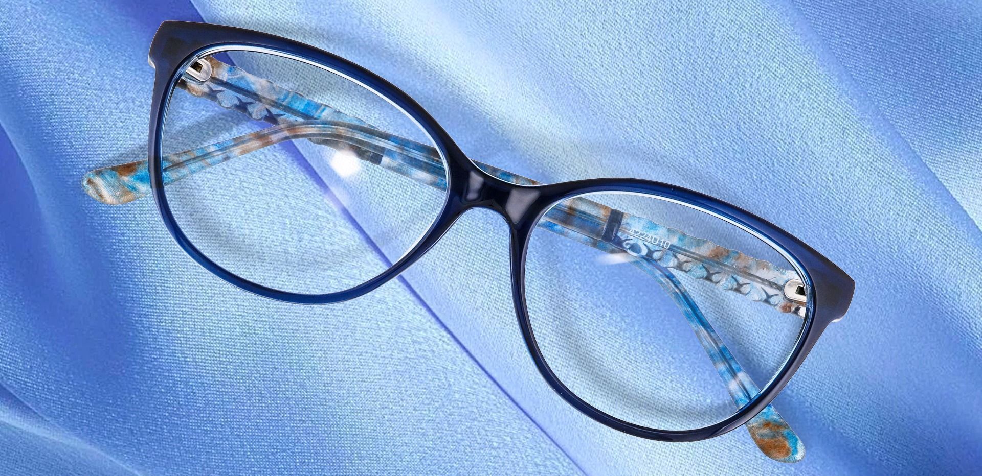 Wisteria Oval Prescription Glasses - Blue | Women's Eyeglasses | Payne ...