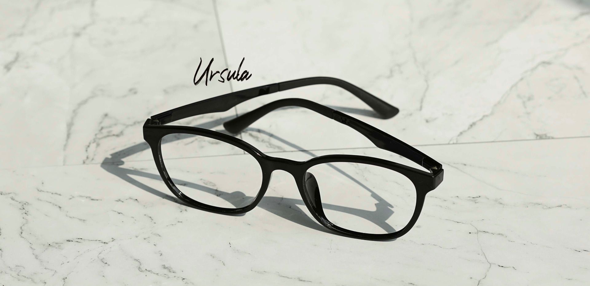 Ursula Oval Prescription Glasses - Black