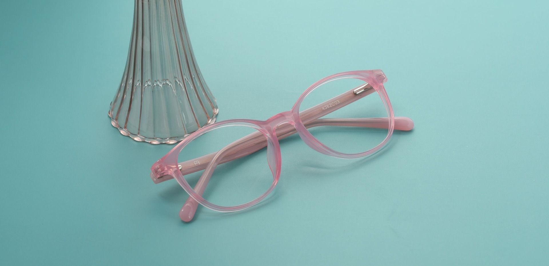 Gleason Oval Prescription Glasses - Pink