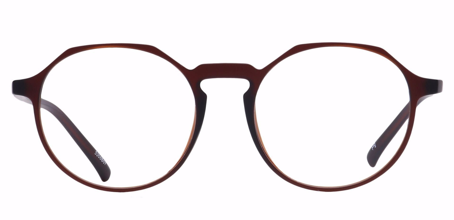Dash Oval Prescription Glasses - Brown