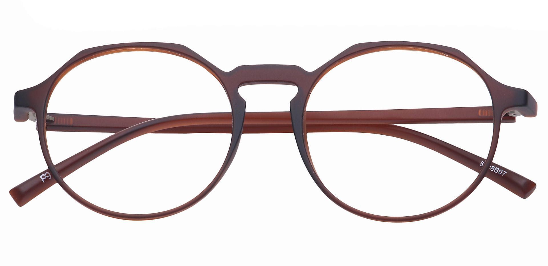 Paragon Oval Non-Rx Glasses - Brown