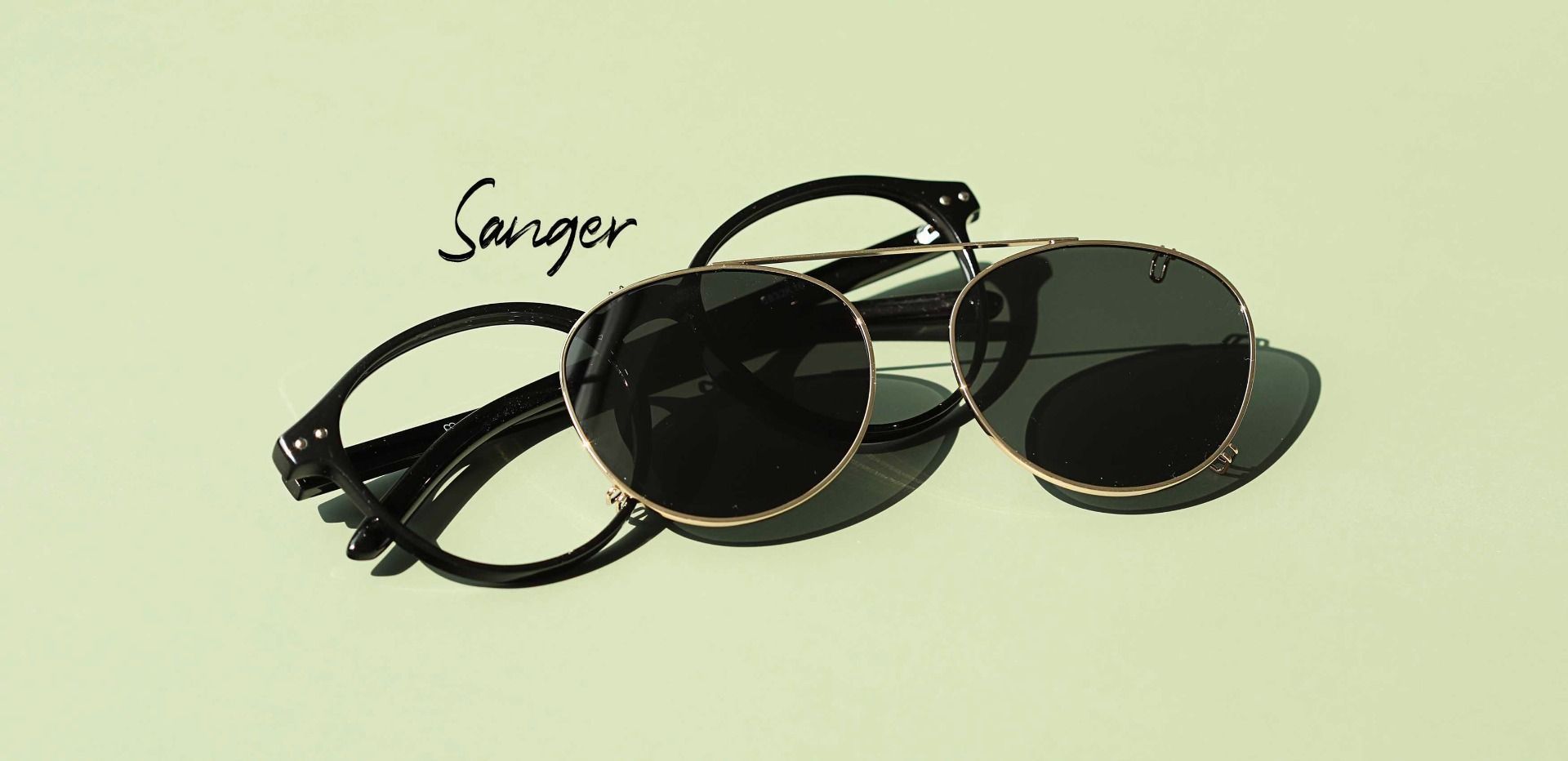 Sanger Round Prescription Glasses - Black