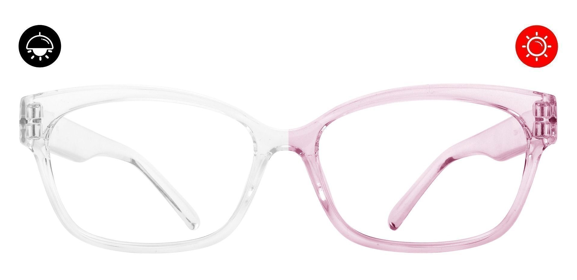 Fillmore Rectangle Prescription Glasses - Pink