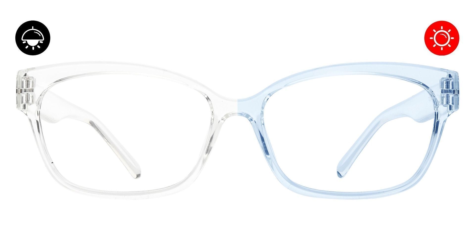 Fillmore Rectangle Progressive Glasses - Blue