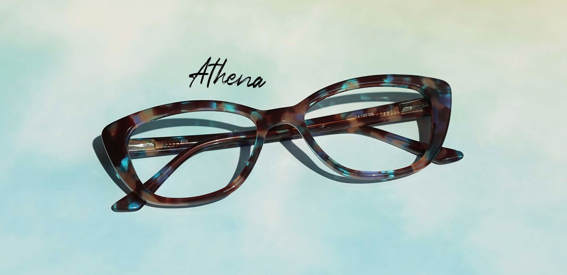 Athena Cat-Eye Lined Bifocal Glasses - Floral