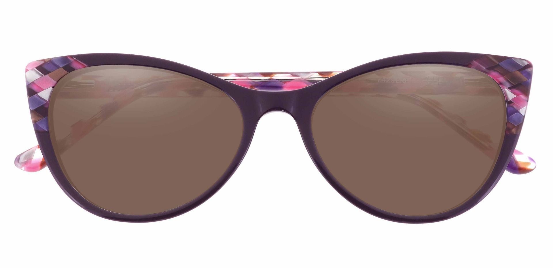 Mavis Cat Eye Reading Sunglasses Pink Frame With Brown Lenses Payne