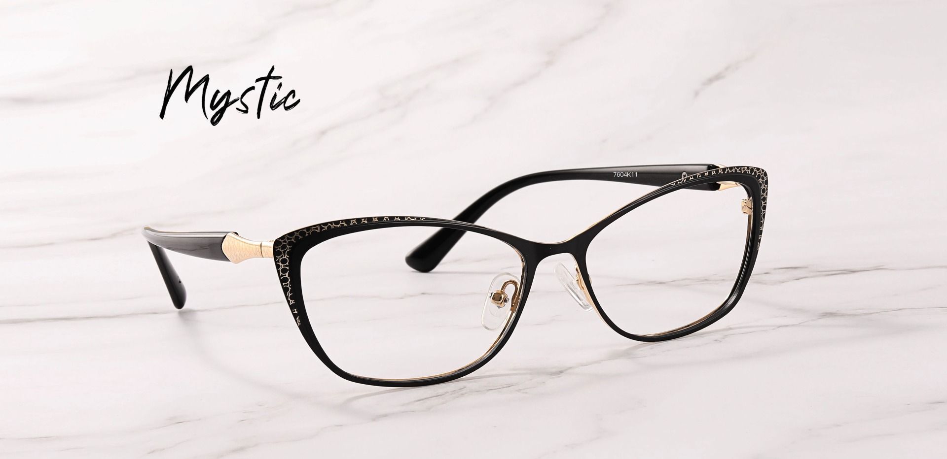 Mystic Cat Eye Eyeglasses Frame - Black