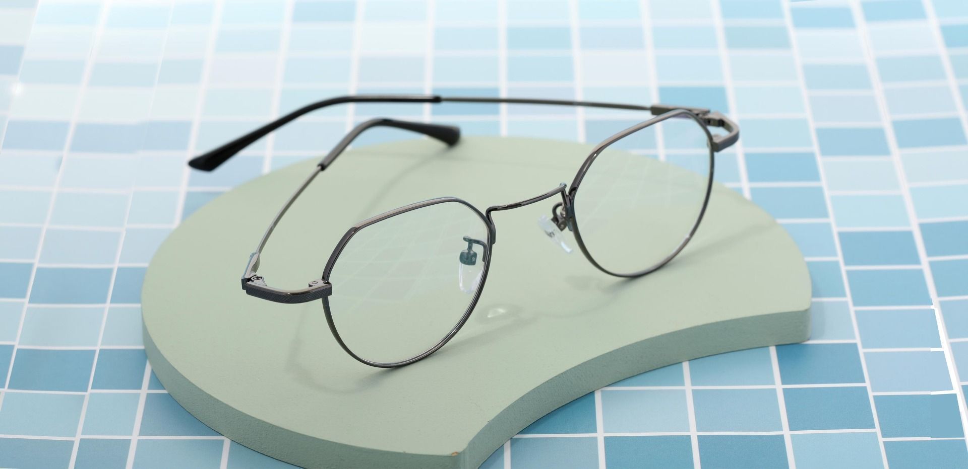 Douglas Geometric Prescription Glasses - Gray