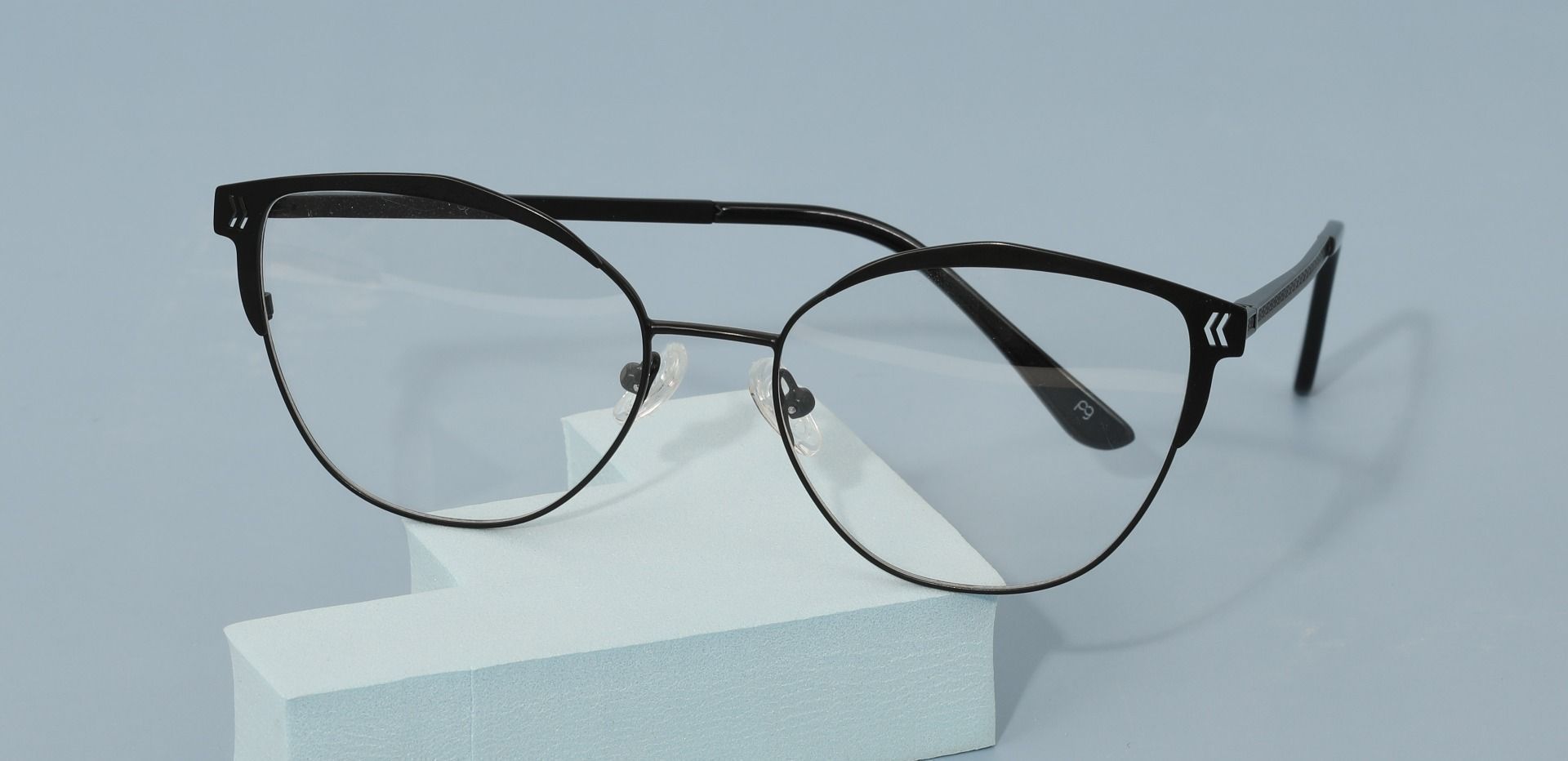 Hampton Geometric Prescription Glasses - Black