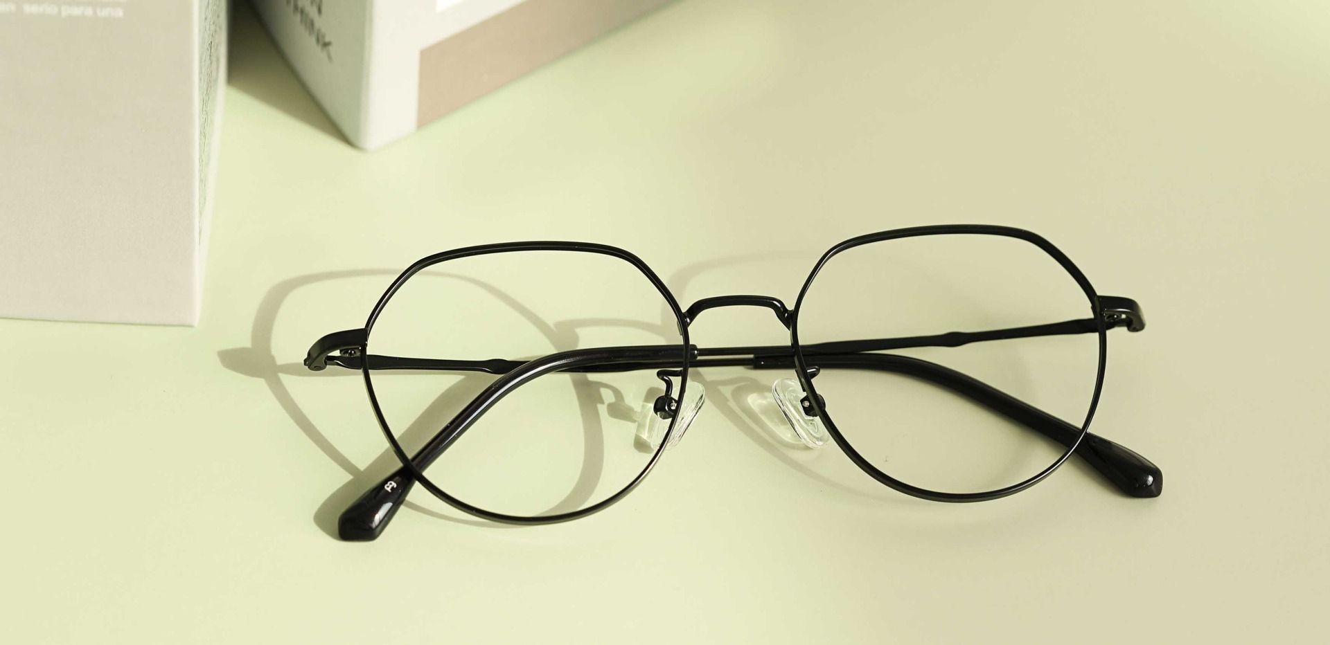 Langdon Geometric Prescription Glasses - Black