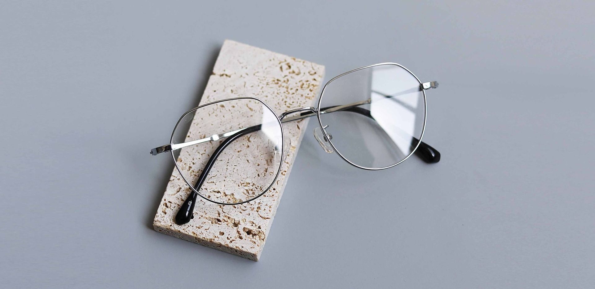 Langdon Geometric Progressive Glasses - Silver