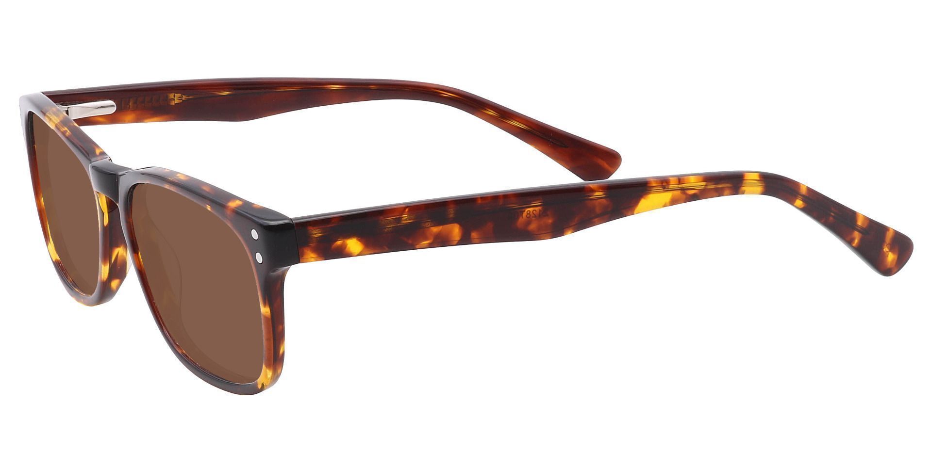 Morris Rectangle Reading Sunglasses - Tortoise Frame With Brown Lenses