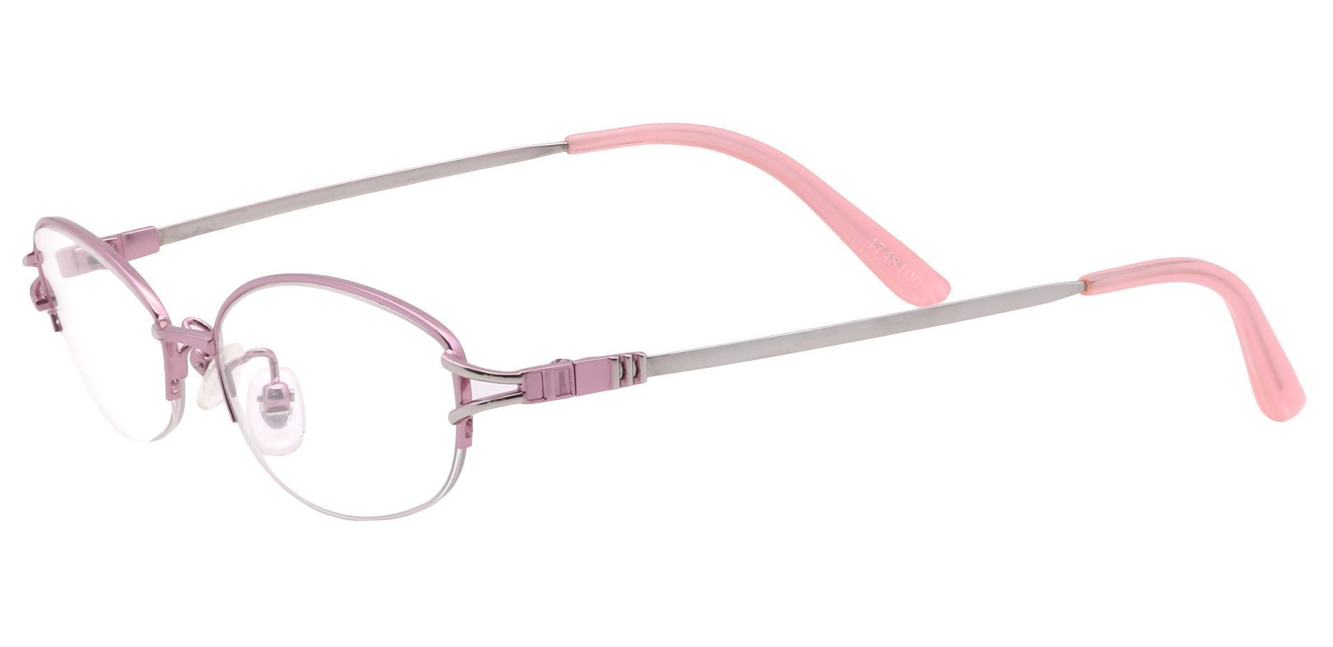 Corsica Oval Single Vision Glasses - Pink