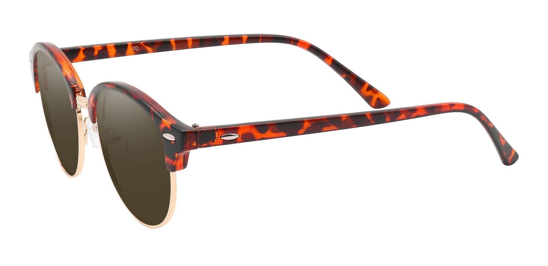 Damon Browline Reading Sunglasses - Tortoise Frame With Brown Lenses