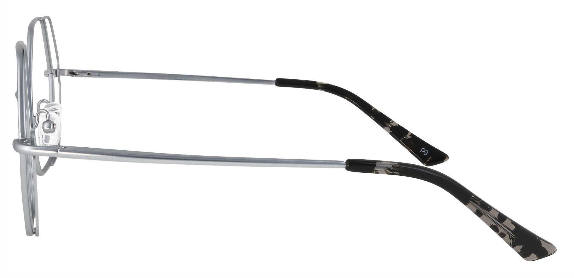 Hawley Geometric Lined Bifocal Glasses - Silver