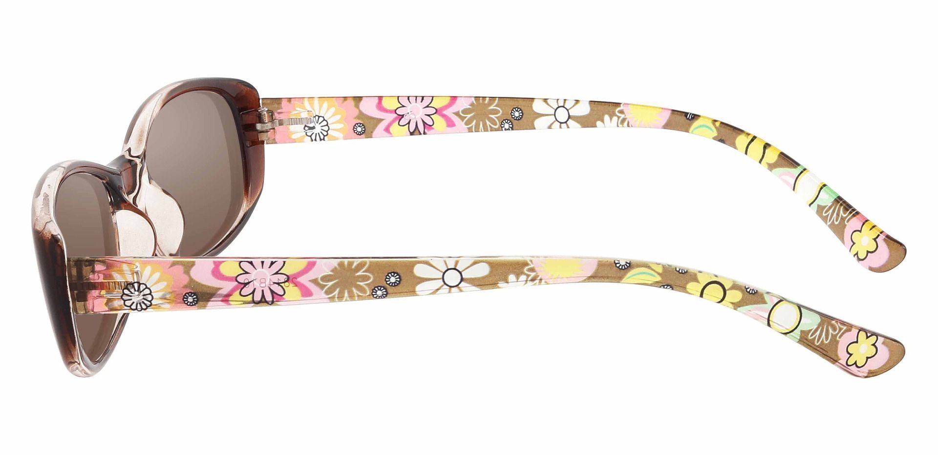 Bethesda Rectangle Prescription Sunglasses - Brown Frame With Brown Lenses